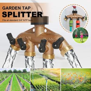 SUNSHINE usine OEM autres outils <span class=keywords><strong>arrosage</strong></span> fournitures de jardin séparateur en laiton raccords de <span class=keywords><strong>tuyau</strong></span> 4 voies connecteur rapide eau - Product Image 4