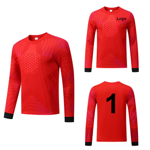 Maglia da <span class=keywords><strong>Portiere</strong></span> da Calcio Uomo 2026/27 di Alta Qualità Traspirante con Stampa a Trasferimento Termico e Logo Personalizzato Rossa - Product Image 1