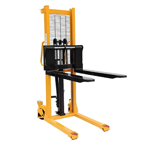 Idraulico mano Pallet Stacker doppio albero manuale carrello elevatore Stacker con <span class=keywords><strong>Mini</strong></span> Pallet per il magazzino e lo stoccaggio - Product Image 2