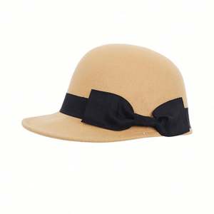Nuevo Sombrero de Montar para Mujer Otoño-Invierno, Sombrero de Fieltro Retro con Lazo a la Moda - Product Image 1