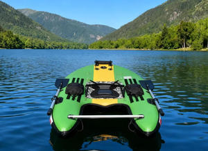 Canoë-kayak gonflable portable 1 ou 2 places pour le rafting, la pêche, prêt pour le moteur - Product Image 5