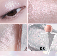 Fard à paupières liquide OEM en gros, illuminateur personnalisé, maquillage scintillant