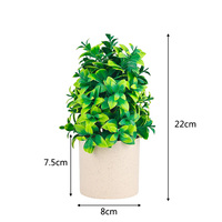 Tanaman Bonsai Bunga Artifisial Mini Kecil dalam Pot, Simulasi Tanaman Hijau untuk Dekorasi Ruang Tamu, Kantor, Pintu Masuk, Lemari Anggur