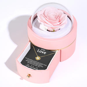 Elegante Collar con Colgante de Cobre Calado, con Caja de Regalo Personalizada y Tarjeta con Mensaje - Regalo de San Valentín para Mi Amor - Product Image 5