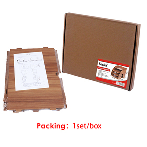 Organisateur de bureau en bois personnalisable Foska Premium, organisateur de documents de bureau en bois incurvé en forme d'éventail pour le bureau et l'école - Product Image 6