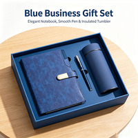 Ensemble de luxe personnalisé en cuir PU, cuir souple au toucher de la peau, ensemble de bloc-notes A5 pratique pour le bureau, journal avec stylo pour les affaires