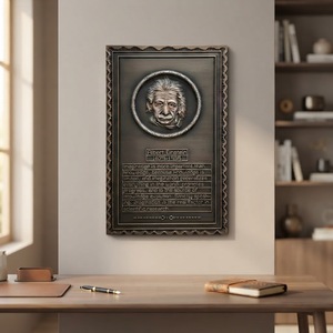 Insegna LED Tridimensionale in Rilievo, Targa in Bronzo Anticato Personalizzata, Placca per Porta di Villa, Insegna Retrò per Cartellone Pubblicitario - Product Image 1