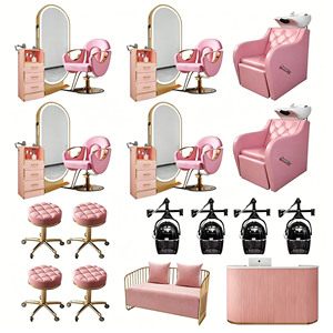 Conjunto de Muebles Modernos para Salón de Belleza, Espejo y Sillas de Peluquería de Lujo Personalizados, Equipamiento Completo para Salón de Belleza - Product Image 6