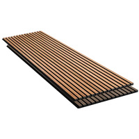 Akupanel mural à lattes en MDF de taille personnalisée Panneaux acoustiques en PVC insonorisés