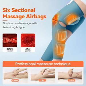 Tùy chỉnh sản xuất thể thao lưu thông và thư giãn với nhiệt bê khác sản phẩm massage không khí nén chân Massager - Product Image 6