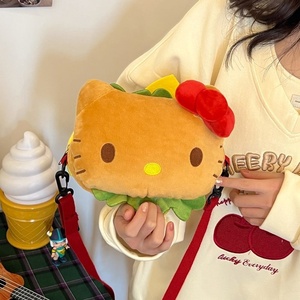 Nouveauté Sac à bandoulière en peluche le plus mignon Best-seller Sac à bandoulière léger et tendance pour le shopping Inspiré par le burger Kittycat - Product Image 4