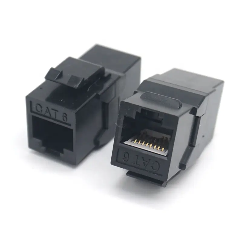 ไม่มี Rj45หญิงหญิง Coupler แบบอินไลน์ผ่าน Utp Modular Jack Coupler Cat5e Cat 6 Rj45-rj45แจ็ค Keystone