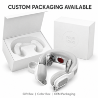 Appareil de massage portable pour le cou et les épaules avec fonction chauffante et courant pulsé EMS