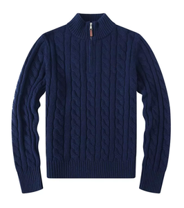 Áo len cổ lọ dệt kim kiểu Polo phong cách <span class=keywords><strong>Old</strong></span> Money, áo hoodie nửa khóa kéo, kiểu dáng thường ngày mùa đông dành cho nữ, có họa tiết ngựa Pony. - Product Image 4
