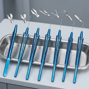 Instruments chirurgicaux SUAVE de haute qualité, forceps manuels en acier 23G pour la capsulorhexis, pour kit chirurgical ophtalmique - Product Image 3