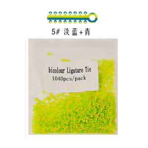 Modules de Ligatig Élastique Dentaire <span class=keywords><strong>Matériaux</strong></span> Orthodontiques Dentaires Double Couleurs Ligature Cravate 1040 Pcs/Sac - Product Image 4