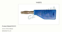 Connecteur de câble audio banane empilable de haute qualité et de sécurité 4 mm avec différentes couleurs