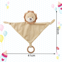 Jouets en peluche personnalisés peluche bébé couette couverture apaisante jouet bébé crochet couverture de sécurité serviette apaisante