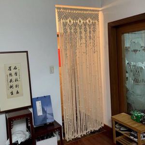 וילון חרוזים macrame דלת כותנה תליית אריג לחתונות קישוטי מסיבת חתונה - Product Image 2