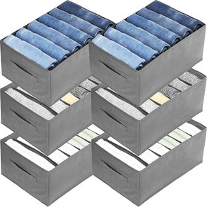 Caja de Almacenamiento Plegable de Tela Cuadrada Grande y Moderna con Asa, Organizador de Zapatos <span class=keywords><strong>para</strong></span> <span class=keywords><strong>Guardar</strong></span> <span class=keywords><strong>Pantalones</strong></span>, Camisetas y Jeans - Product Image 1