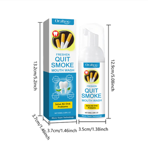 Espuma de Limpieza Bucal Herbal Blanqueadora y Antibacteriana de Alta Calidad, 50 ml, Eliminador de Manchas Dentales, Cuidado Bucal para un Aliento Fresco y Refrescante - Product Image 5