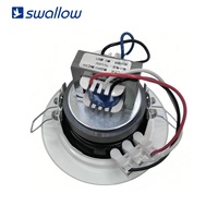 Mini haut-parleur de plafond, haut-parleur de petite taille, corps en métal, haut-parleur passif avec transformateur 3W 6W, haut-parleur de plafond