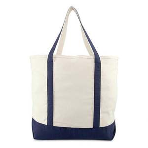 Bolsa de Compras Reutilizable Resistente de Algodón, Bolsa de Lona para Estudiantes Universitarios con Logotipo Personalizado Impreso - Product Image 1