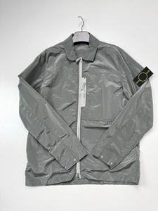 Luxury casual fashion metal nylon <b>silver</b> stone water-resistant reflective hip-hop island lightweight <b>jacket</b> for men - Product Image 1