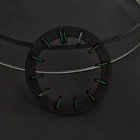 Nouveau cadran de montre squelette de 31 mm, cadran squelette style chêne étoilé, cadran de montre vert lumineux, pièces de modification pour mouvement NH70/NH72