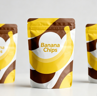 Groothandel op maat bedrukte aluminiumfolie plantain mango gevriesdroogde fruitchips snacks bananenchips staande pouch zak