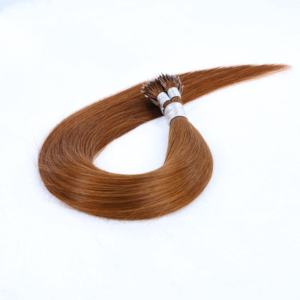 Extensions de cheveux lisses et soyeuses à anneaux nano, cheveux humains brun <span class=keywords><strong>auburn</strong></span> pour un usage quotidien - Product Image 3