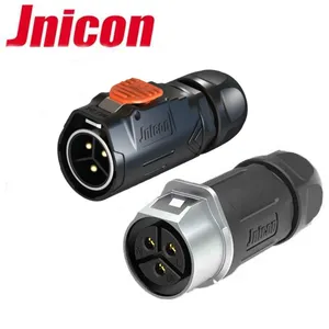Jnicon MJ24 high end metal male female 50A 3 pin DC power IP67 waterproof connector