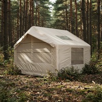 Tente gonflable portable à double couche, quatre saisons, PVC 3000+, imperméable, résistante aux UV, coupe-vent, ouverture automatique rapide