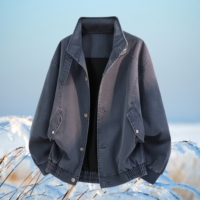 Veste matelassée d'hiver pour homme, de haute qualité et respectueuse de l'environnement, col montant classique, style business et décontracté, haute couture