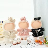 Tenue de poupée mignonne et mini avec nœud, vêtements de créateur ornés de pierres, vêtements de marque personnalisés pour Labubu