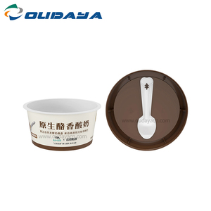 Gobelets en plastique PP à paroi simple jetables OUDAYA avec couvercle IML, 130 ml, 15,8 g, qualité alimentaire Guangdong, sans transfert d'odeurs, inviolables, avec logo personnalisé - Product Image 5