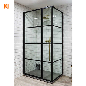 Mampara <span class=keywords><strong>de</strong></span> ducha cuadrada <span class=keywords><strong>de</strong></span> cristal para <span class=keywords><strong>baño</strong></span>, personalizada para apartamentos <span class=keywords><strong>de</strong></span> hotel, para cuartos <span class=keywords><strong>de</strong></span> ducha húmedos. - Product Image 5