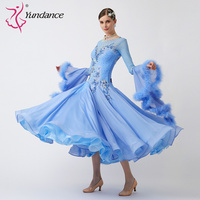 B-23151 personnalisé nouvelle robe de danse de salon standard international robes de danse de salon en soie perlée de haute qualité à vendre