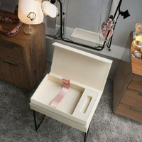 Boîte cadeau de luxe en carton ondulé avec gaufrage, boîte d'emballage magnétique, emballage artisanal