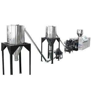 Hout Plastic Composiet Gemengde Pelleting Extruder/Pe Wpc Pelleting Making Machine/Pvc Wpc Korrels Maken Machine Voor Hot Cutter