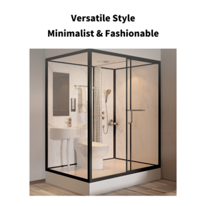 Phòng tắm liền khối cao cấp YITE, có thể tùy chỉnh, tích hợp vòi sen, nhà vệ sinh, thiết kế khô ướt riêng biệt, sản xuất sẵn, OEM - Product Image 4