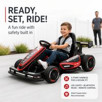 Fournisseur d'usine 24V 14AH Voiture électrique pour enfants personnalisée en plastique, type kart à drift, avec lumière LED dynamique