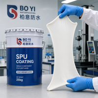 Revêtement imperméable en polyuréthane monocomposant SPU durable, membrane liquide super élastique pour toiture