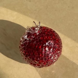 Pomegranate-Shaped Stress Relief Ball Creative Malleable Durable Acrylic Squeeze Toy Fun Novelty Holiday Party Gift - Product Image 2