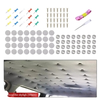 Kit de réparation de plafond de voiture 65 pièces, rivets de toit universels, boutons à pression pour plafond de voiture avec outil d'installation
