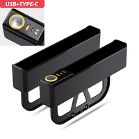Nouveau boîtier de rangement en cuir 2 en 1 pour l'espace entre les sièges de voiture, console centrale, organisateur de commande centrale, accessoires intérieurs de voiture
