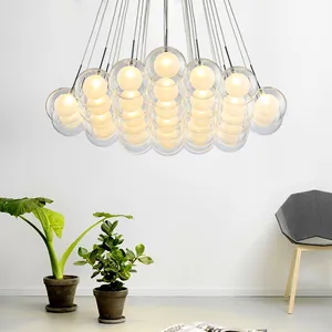 The new high-quality glass bulb bubble chandelier in 2023 is applicable to the bedroom dining room pendant lamp