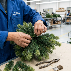 <span class=keywords><strong>Sapin</strong></span> de Noël <span class=keywords><strong>en</strong></span> PE pré-éclairé ignifuge de 7,5 pieds, <span class=keywords><strong>sapin</strong></span> de Noël certifié qualité supérieure au toucher réaliste, usine professionnelle <span class=keywords><strong>pour</strong></span> l'exportation mondiale - Product Image 6