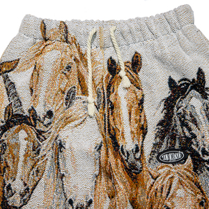 Trung Quốc Nhà sản xuất tùy chỉnh steed thiết kế cotton pha trộn cá nhân Jacquard dệt tấm thảm quần - Product Image 4