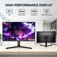Moniteur LCD de jeu FHD IPS de 27 pouces, 120 Hz, 1 ms, HDR400, 100 % SRGB, HDNI DP, écran de bureau, fabricant OEM ODM